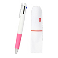 クリップオンG3色ボールペンホワイト ピンク 名入れのし袋1