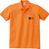 ポロシャツ（ポケット付） シルク オレンジ