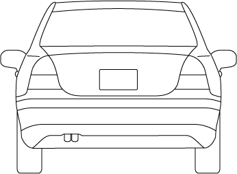 用途別スタンプ A257 自動車 後ろ ゴム印 印鑑通販 アスクル 法人向け