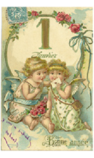 １９００年～１９３０年頃のフランスの年賀状