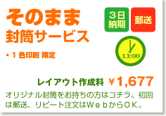 そのまま封筒サービス