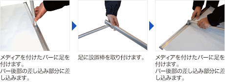 Iバナー 組み立て